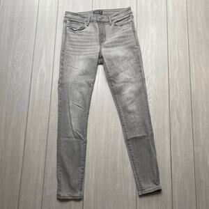 Abercrombie & Fitch Women's Gray Harper Super Skinny Jeans Size 2 Short